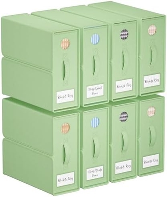 Organiseurs et rangements de draps, 4 paquets, taille reine/roi (gris), organisateur de draps, bacs de rangement en tissu pour draps,