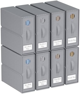 Organiseurs et rangements de draps, 4 paquets, taille reine/roi (gris), organisateur de draps, bacs de rangement en tissu pour draps,