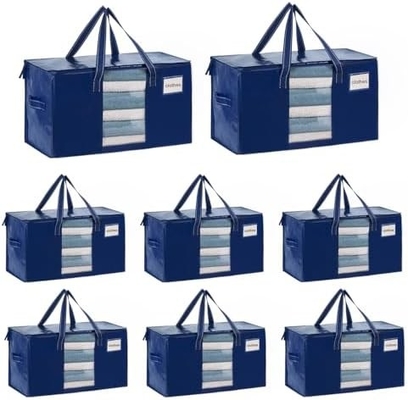 VENO 6 Pack sacs de déménagement, couette et couverture sacs de rangement pour placard, boîtes de déménagement, boîtes avec couvercles alternative,