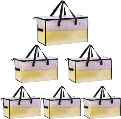 VENO 6 Pack sacs de déménagement, couette et couverture sacs de rangement pour placard, boîtes de déménagement, boîtes avec couvercles alternative,