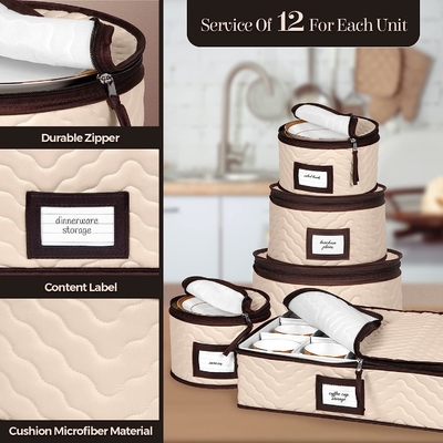 Containers de stockage en Chine Ensemble de 5 pièces Boîtes de déménagement pour vaisselle, verres, assiettes, tasses et soucoupes