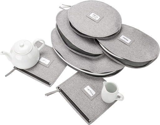 CHINA DEPOISEMENT - SET DE 6 CASE pour les accessoires chinois de dépôt - détient des bateaux lourds, des bols, des petits et grands plateaux
