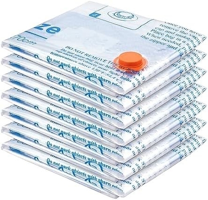 8 sacs de rangement sous vide avec pompe à air électrique,2 jumbo,2 grands,2 moyens,2 petits sacs