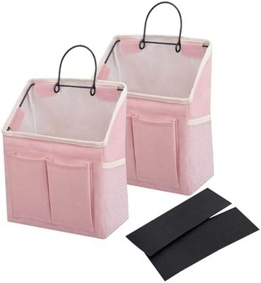 2 sacs à main organisateur panier avec poches pour salle de bains chambre à coucher cuisine dortoir