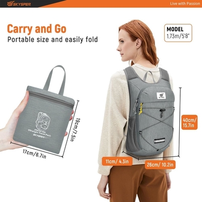 Skysper sac à dos pliable pour randonnée - 10L petit sac de jour léger sac à dos de voyage respirant pour hommes femmes