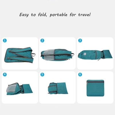 Sac à dos de randonnée 15L Ultra léger Sac à dos de randonnée pliable résistant à l'eau Sac de jour pliable pour les voyages (gris)