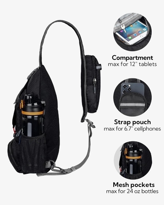 L'eau volante, petit sac à main, tout-terrain, coussinet, sac à dos, sac à poitrine, sac de jour pour la randonnée