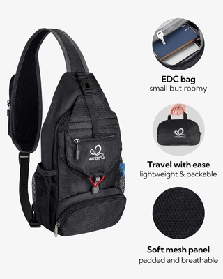 L'eau volante, petit sac à main, tout-terrain, coussinet, sac à dos, sac à poitrine, sac de jour pour la randonnée
