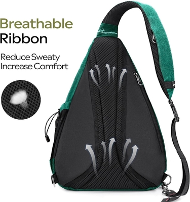 OutdoorMaster Sling Bag, sac de jour de randonnée, Crossbody épaule poitrine sac à dos de voyage en plein air urbain pour femmes et hommes