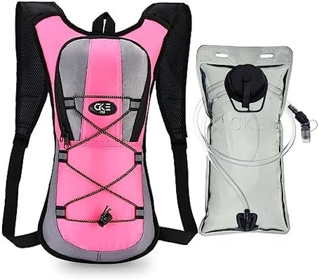 Sac à dos hydratant Sac à dos hydratant Sac à dos d'eau avec 2L (70 onces) Baston hydratant pour hommes Femmes Enfants pour la course