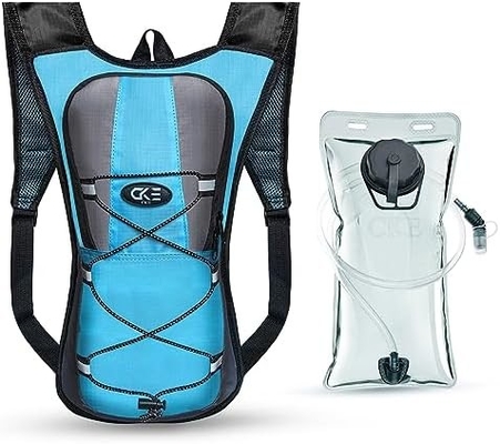 Sac à dos hydratant Sac à dos hydratant Sac à dos d'eau avec 2L (70 onces) Baston hydratant pour hommes Femmes Enfants pour la course