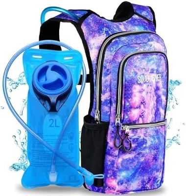 Sojourner Hydration Pack, sac à dos hydratant - Sac à dos d'eau avec 2 litres de vésicule hydratant, festival essentiel - Rave
