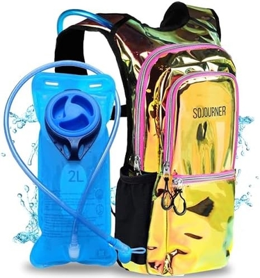 Sojourner Hydration Pack, sac à dos hydratant - Sac à dos d'eau avec 2 litres de vésicule hydratant, festival essentiel - Rave