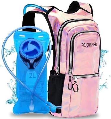 Sojourner Hydration Pack, sac à dos hydratant - Sac à dos d'eau avec 2 litres de vésicule hydratant, festival essentiel - Rave