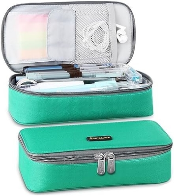 Homecube Casse à crayon porte-crayon capacitif Boîte à crayons pour maquillage Sacoche à tissu d'Oxford Grand sac de rangement Papeterie