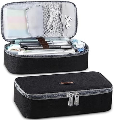 Homecube Casse à crayon porte-crayon capacitif Boîte à crayons pour maquillage Sacoche à tissu d'Oxford Grand sac de rangement Papeterie