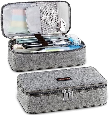 Homecube Casse à crayon porte-crayon capacitif Boîte à crayons pour maquillage Sacoche à tissu d'Oxford Grand sac de rangement Papeterie
