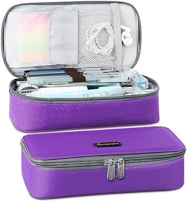 Homecube Casse à crayon porte-crayon capacitif Boîte à crayons pour maquillage Sacoche à tissu d'Oxford Grand sac de rangement Papeterie