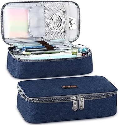 Homecube Casse à crayon porte-crayon capacitif Boîte à crayons pour maquillage Sacoche à tissu d'Oxford Grand sac de rangement Papeterie