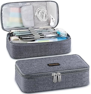 Homecube Casse à crayon porte-crayon capacitif Boîte à crayons pour maquillage Sacoche à tissu d'Oxford Grand sac de rangement Papeterie