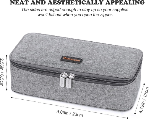 Homecube Casse à crayon porte-crayon capacitif Boîte à crayons pour maquillage Sacoche à tissu d'Oxford Grand sac de rangement Papeterie