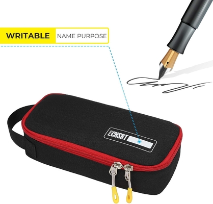 ECHSRT Grand boîtier à crayon, sac à stylo esthétique avec grande capacité, sac de papeterie portable minimaliste avec poignée pour