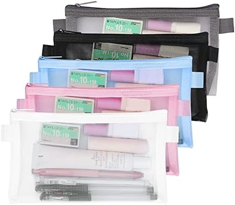 Classycoo Casse crayon 4 Pack Fermeture à glissière Sac à crayon, sac à plume multifonctionnel organisateur sac de rangement de papeterie