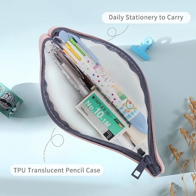 Classycoo Casse crayon 4 Pack Fermeture à glissière Sac à crayon, sac à plume multifonctionnel organisateur sac de rangement de papeterie