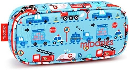 Mabasies Enfants Casque crayon pour filles et garçons Soft Rainbow Pen Box Pouch (Rainbow 1)
