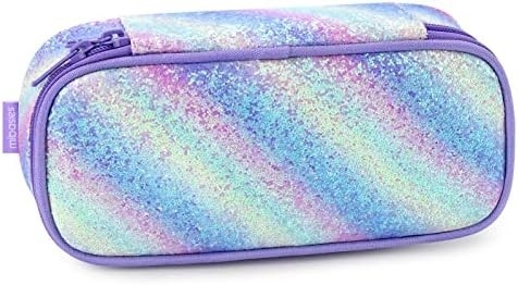 Mabasies Enfants Casque crayon pour filles et garçons Soft Rainbow Pen Box Pouch (Rainbow 1)