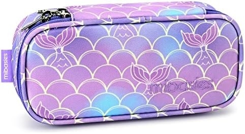 Mabasies Enfants Casque crayon pour filles et garçons Soft Rainbow Pen Box Pouch (Rainbow 1)