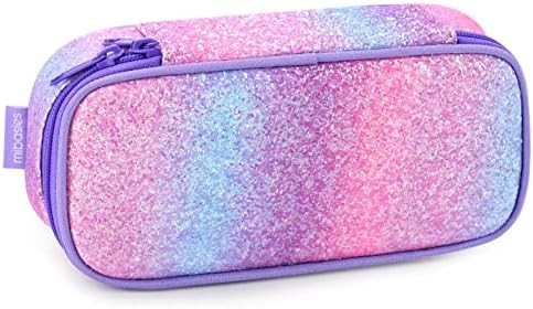 Mabasies Enfants Casque crayon pour filles et garçons Soft Rainbow Pen Box Pouch (Rainbow 1)