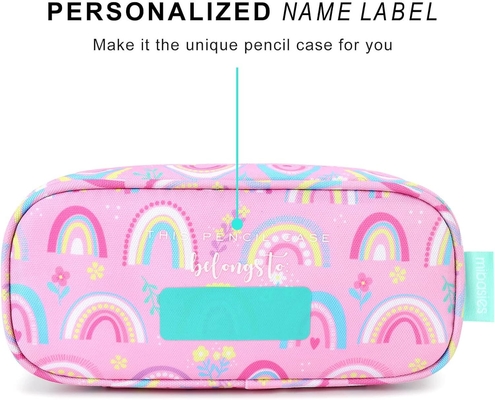 Mabasies Enfants Casque crayon pour filles et garçons Soft Rainbow Pen Box Pouch (Rainbow 1)