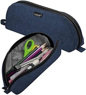 Gloppie Cute Pencil Case Kawaii Pouch à crayons Petite boîte à crayons Sac à crayons simples avec boîte à crayons fermeture à glissière Boîte à crayons de bus,