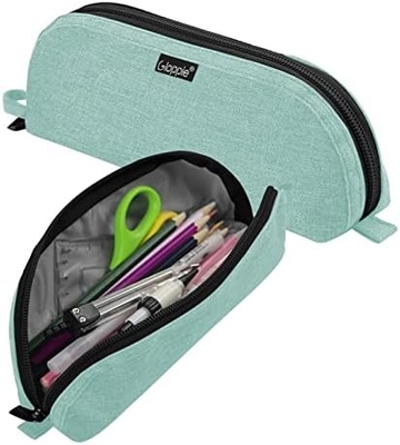 Gloppie Cute Pencil Case Kawaii Pouch à crayons Petite boîte à crayons Sac à crayons simples avec boîte à crayons fermeture à glissière Boîte à crayons de bus,