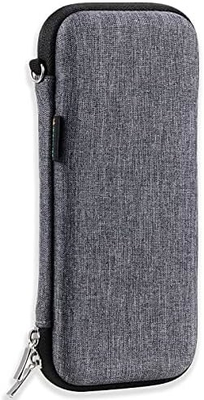 Idream365 boîte à crayons dure améliorée pour adultes, boîte à crayons durable avec fermeture à glissière noire