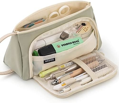 EASTHILL Casse à crayon de grande capacité Casse à stylo de poche Sac à stylo Sac de papeterie simple Organiseur de bureau de collège scolaire pour adolescentes
