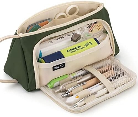 EASTHILL Casse à crayon de grande capacité Casse à stylo de poche Sac à stylo Sac de papeterie simple Organiseur de bureau de collège scolaire pour adolescentes