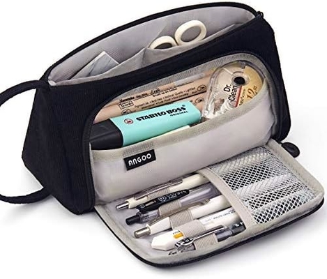 EASTHILL Casse à crayon de grande capacité Casse à stylo de poche Sac à stylo Sac de papeterie simple Organiseur de bureau de collège scolaire pour adolescentes