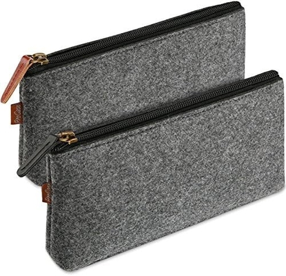 ProCase sac crayon boîte de crayon, élèves en feutre papeterie sac fermeture à glissière sac pour stylos, crayons, surligneurs, stylo gel, marqueurs