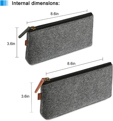 ProCase sac crayon boîte de crayon, élèves en feutre papeterie sac fermeture à glissière sac pour stylos, crayons, surligneurs, stylo gel, marqueurs