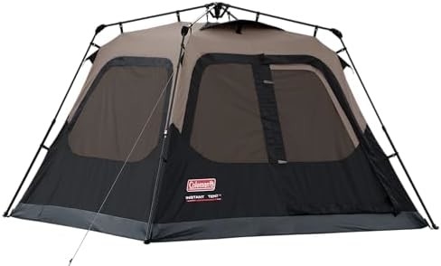 Tente de camping Coleman avec installation instantanée, tente résistante aux intempéries pour 4/6/8/10 personnes avec technologie WeatherTec, double épaisseur