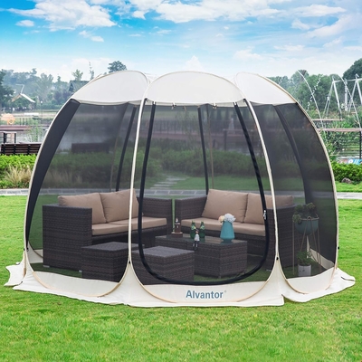 Alvantor Écran Maison Chambre de camping Tente extérieure Canopy Pop Up Shade Hexagonal Shelter Mesh Murs non étanches 6'x6'