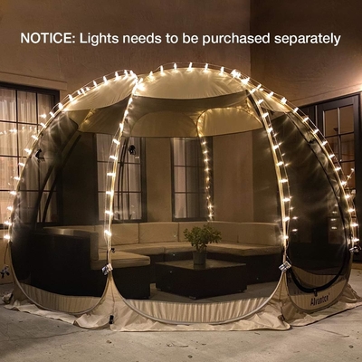 Alvantor Écran Maison Chambre de camping Tente extérieure Canopy Pop Up Shade Hexagonal Shelter Mesh Murs non étanches 6'x6'