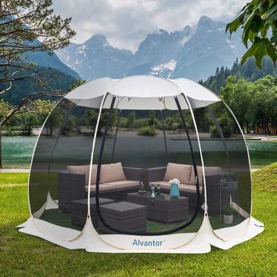 Alvantor Écran Maison Chambre de camping Tente extérieure Canopy Pop Up Shade Hexagonal Shelter Mesh Murs non étanches 6'x6'