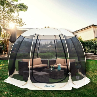 Alvantor Écran Maison Chambre de camping Tente extérieure Canopy Pop Up Shade Hexagonal Shelter Mesh Murs non étanches 6'x6'