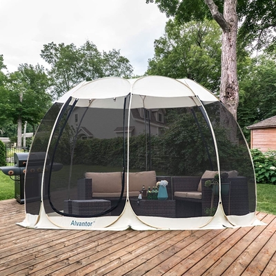 Alvantor Écran Maison Chambre de camping Tente extérieure Canopy Pop Up Shade Hexagonal Shelter Mesh Murs non étanches 6'x6'