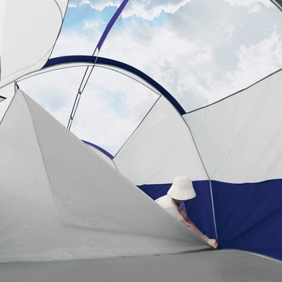 CAMPROS CP Tente pour 8 personnes Tentes de camping Tente familiale résistante aux intempéries Tente familiale 5 Grandes fenêtres en treillis, à double couche, divisées