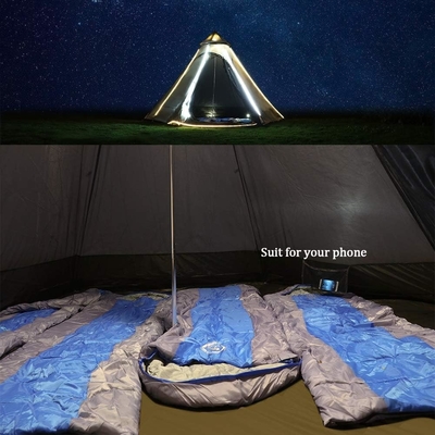 12'x10'x8'Tente de camping à dôme 5-6 personnes 4 saisons Tentes à double couche imperméables à l'eau et aux UV résistantes au vent Famille Camping en plein air