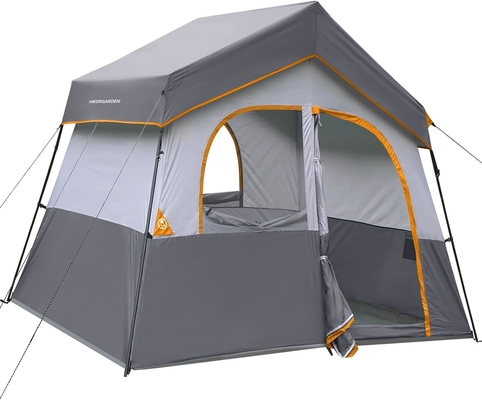 HIKERGARDEN Tente de camping pour 6 personnes - Portable facile à installer Tente familiale pour le camp, Tente de cabine en tissu étanche à l'air libre